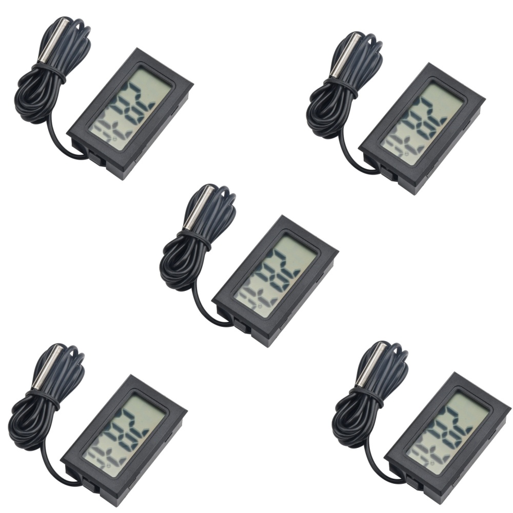 Planted Aquarium Temperature - ミニ液晶デジタル温度計 FY-10 埋め込み温度センサーモニターウォーターバス水族館車の温度テスター検出器