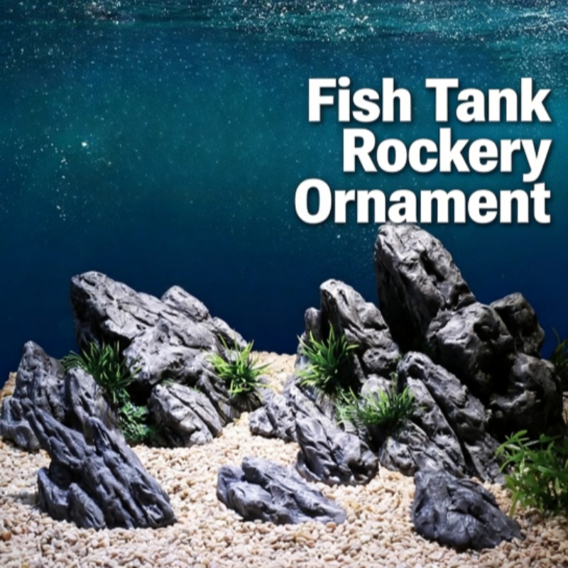 Aquarium Planted Setup - 水槽装飾シミュレーション石造りの景石風景水生植物飾り小型水槽装飾アクセサリーアクアスケーピングセットアップ