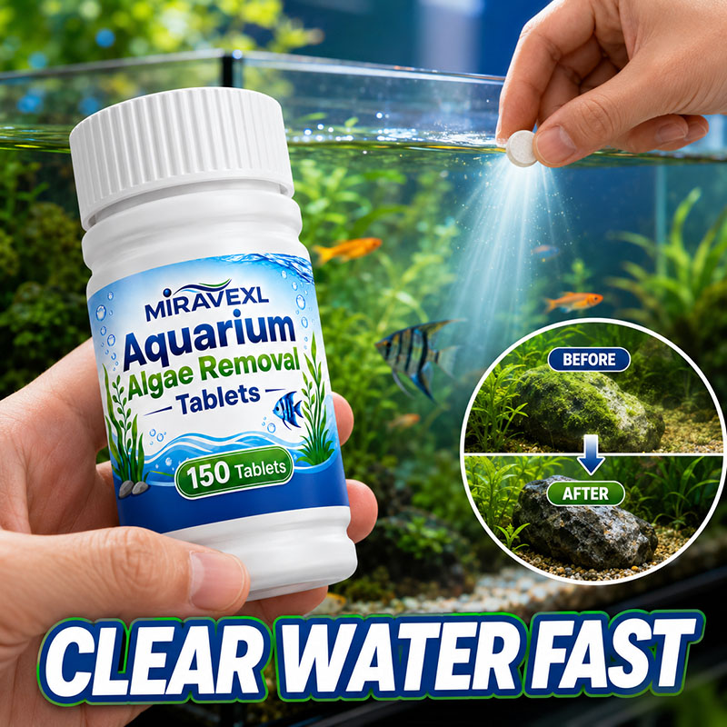 Aquarium Plant Growing - ミラベックスL 150 水槽藻類除去タブレット、安全な藻類抑制剤、淡水魚と水生植物のための迅速な緑水除去剤