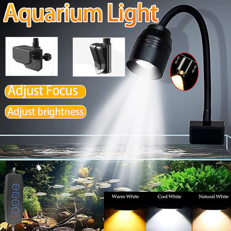 Aquarium Plant Growing - USB水槽ライト照明植物育成ライト超薄型LED 3W水生植物照明防水クリップオンランプ水槽用