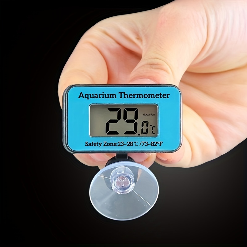 Planted Aquarium Temperature - 液晶デジタル水族館温度計プローブ吸盤付き水槽水電子温度計防水水生温度計