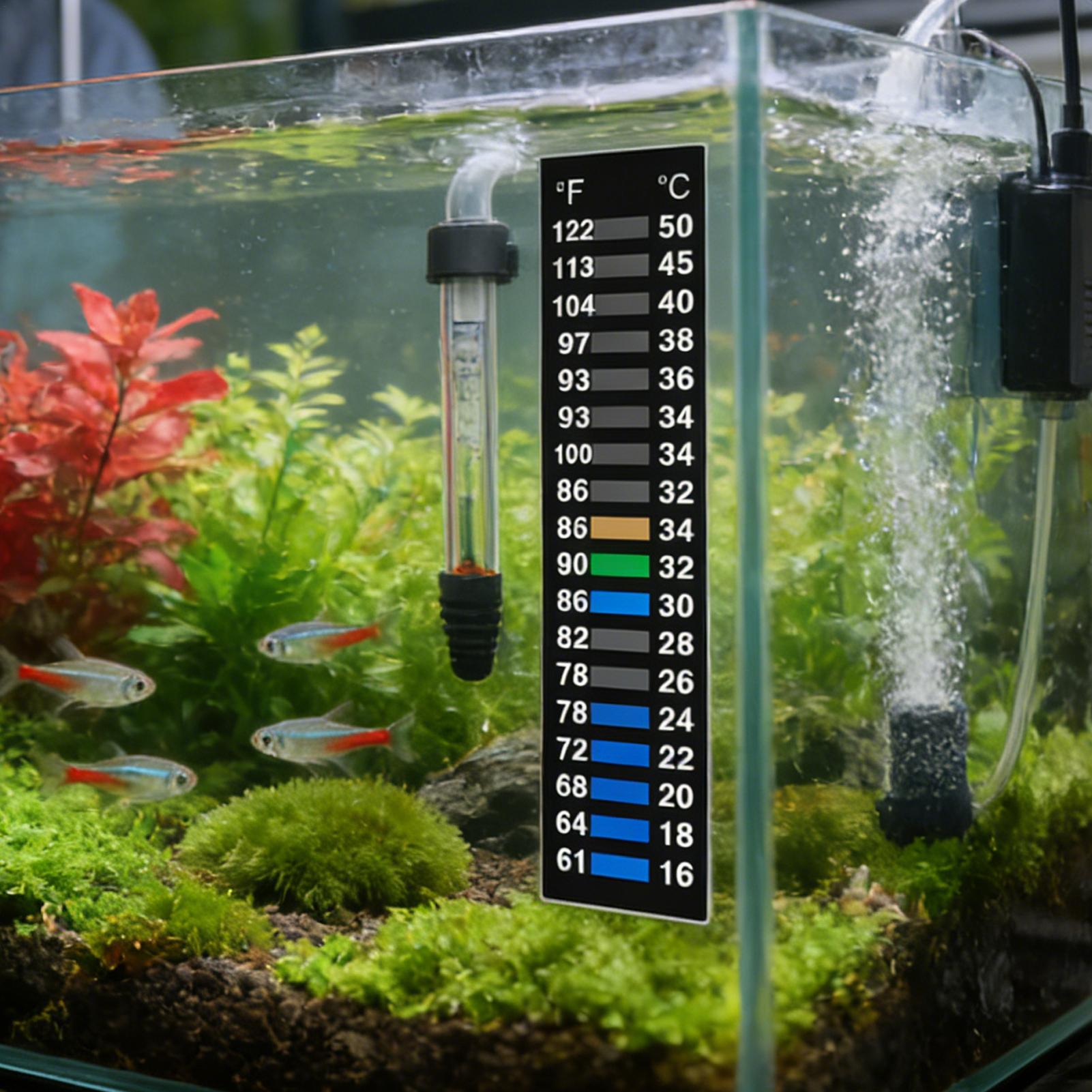 温度ストリップLCD環境追跡ステッカー水槽冷蔵庫冷凍庫用温度 - Planted Aquarium Temperature のレビューと価格