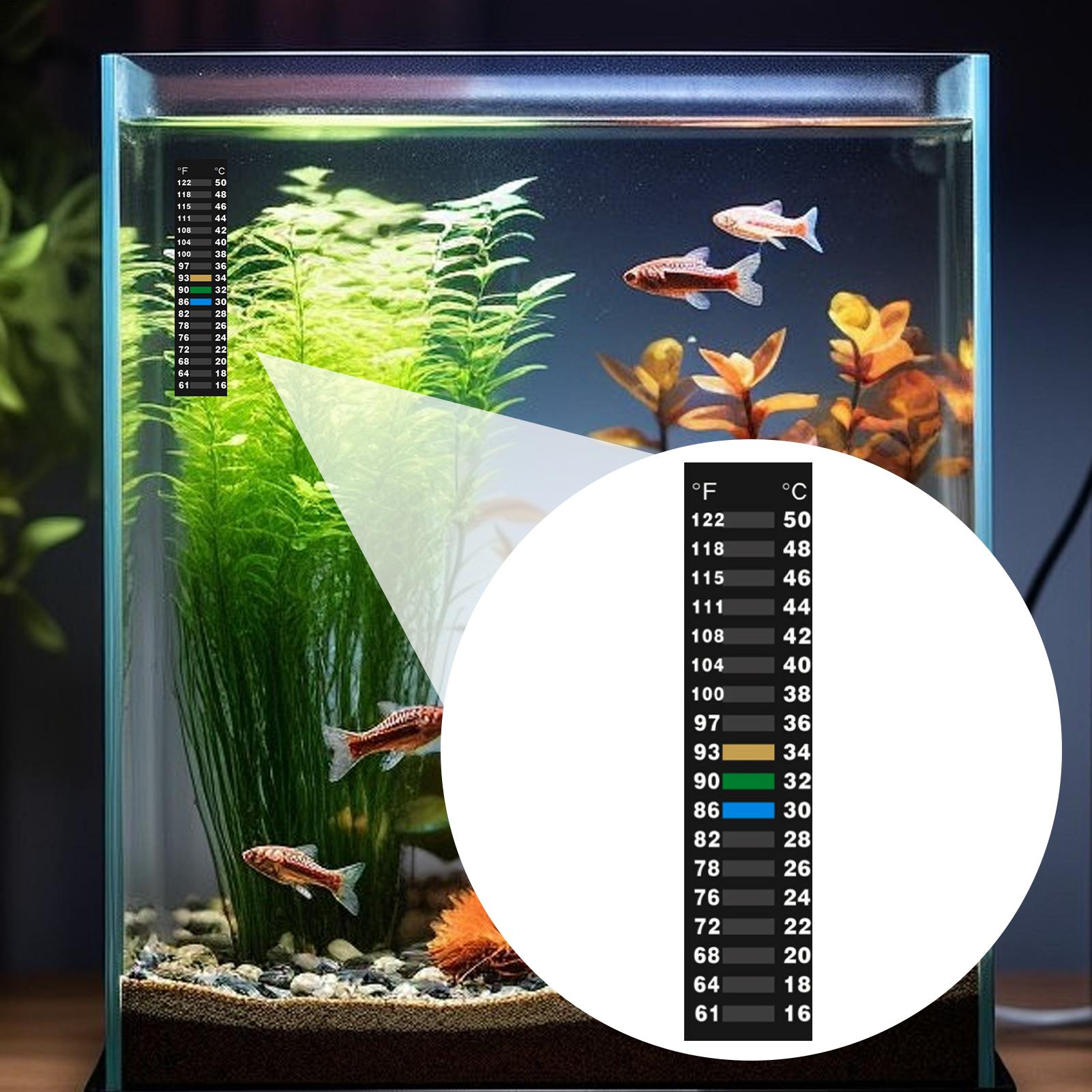 温度ストリップLCD環境追跡ステッカー水槽冷蔵庫冷凍庫用温度 - Planted Aquarium Temperature のレビューと価格