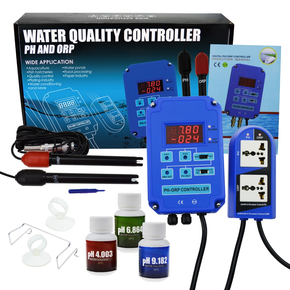デジタルpH ORP酸化還元2in1コントローラーモニター、 - Planted Aquarium Ph のレビューと価格