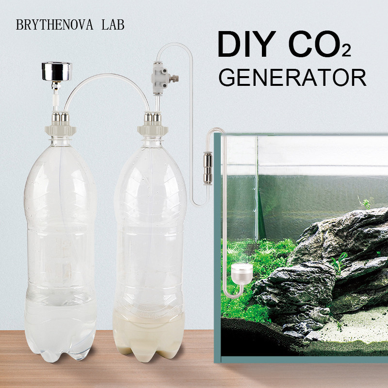 CO2発生器 水槽用CO2システムキット 発生器バルブボトル - Aquarium Plant No Co2 のレビューと価格