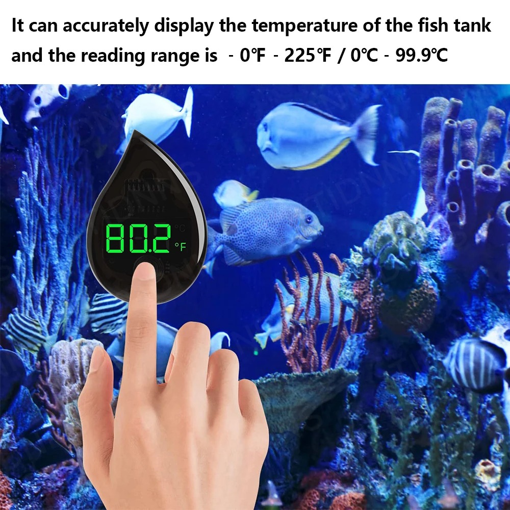 水族館用粘着式温度計 LCDデジタル水槽ミニ温度計 フリース - Planted Aquarium Temperature のレビューと価格