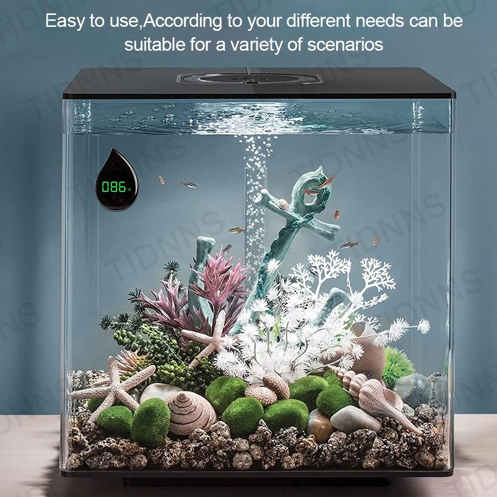 水族館用粘着式温度計 LCDデジタル水槽ミニ温度計 フリース - Planted Aquarium Temperature のレビューと価格