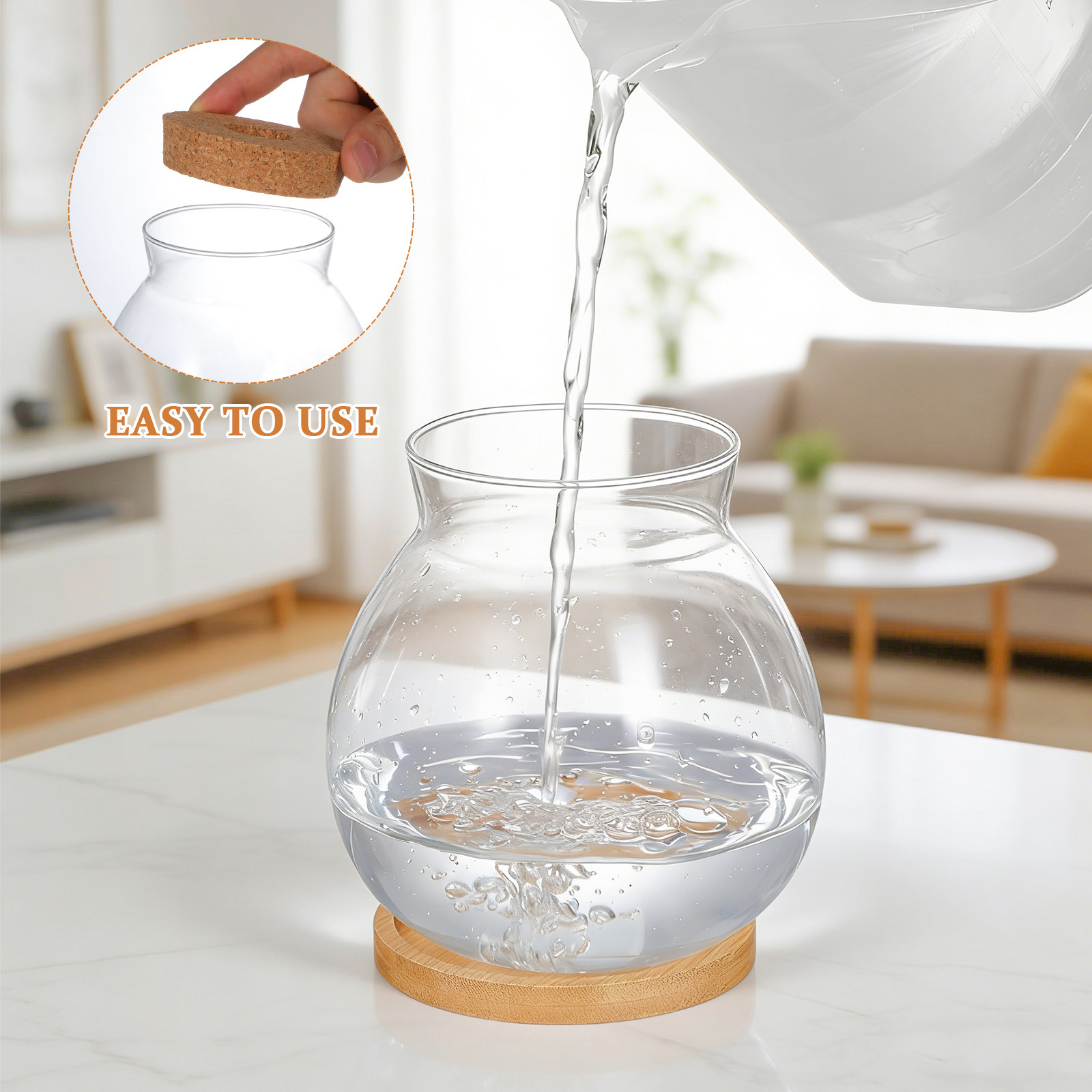 ガラス製ベタフィッシュボウル デスクトップ水槽 中サイズ ミ - Planted Aquarium Bowl のレビューと価格
