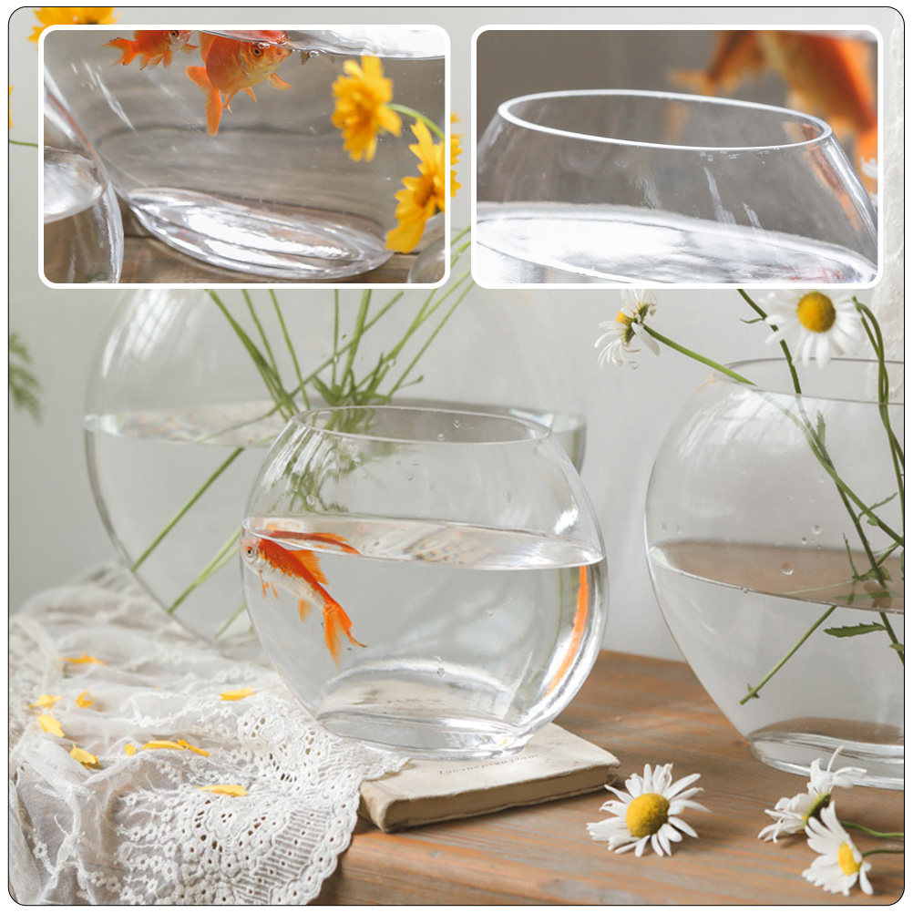 エレガントなガラス製水槽、クリスタルのような透明なデザイン、 - Planted Aquarium Bowl のレビューと価格