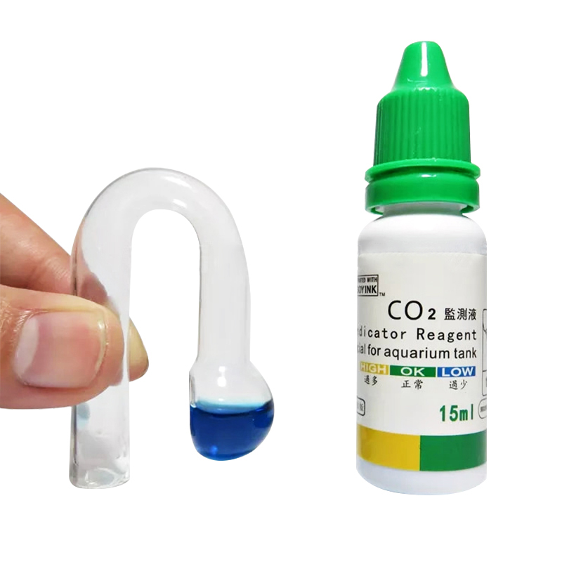 水族館 CO2 インジケーター DIY 水槽ガラス液体テスタ - Aquarium Plant No Co2 のレビューと価格