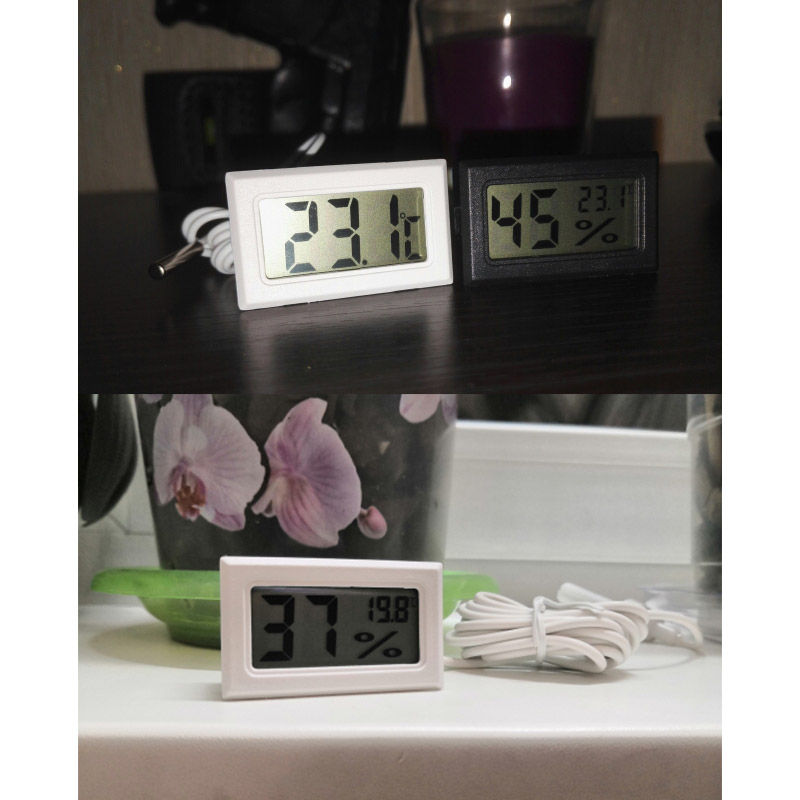 ミニデジタル湿度計温度計,温度計,LCD温度計,冷蔵庫,水族 - Planted Aquarium Temperature のレビューと価格
