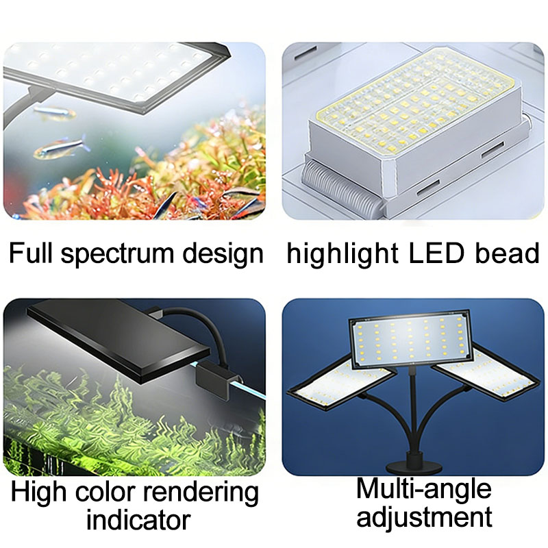 水槽用フルスペクトルLEDライト、サイクルタイマー付き、3色 - Led Planted Tank Light のレビューと価格
