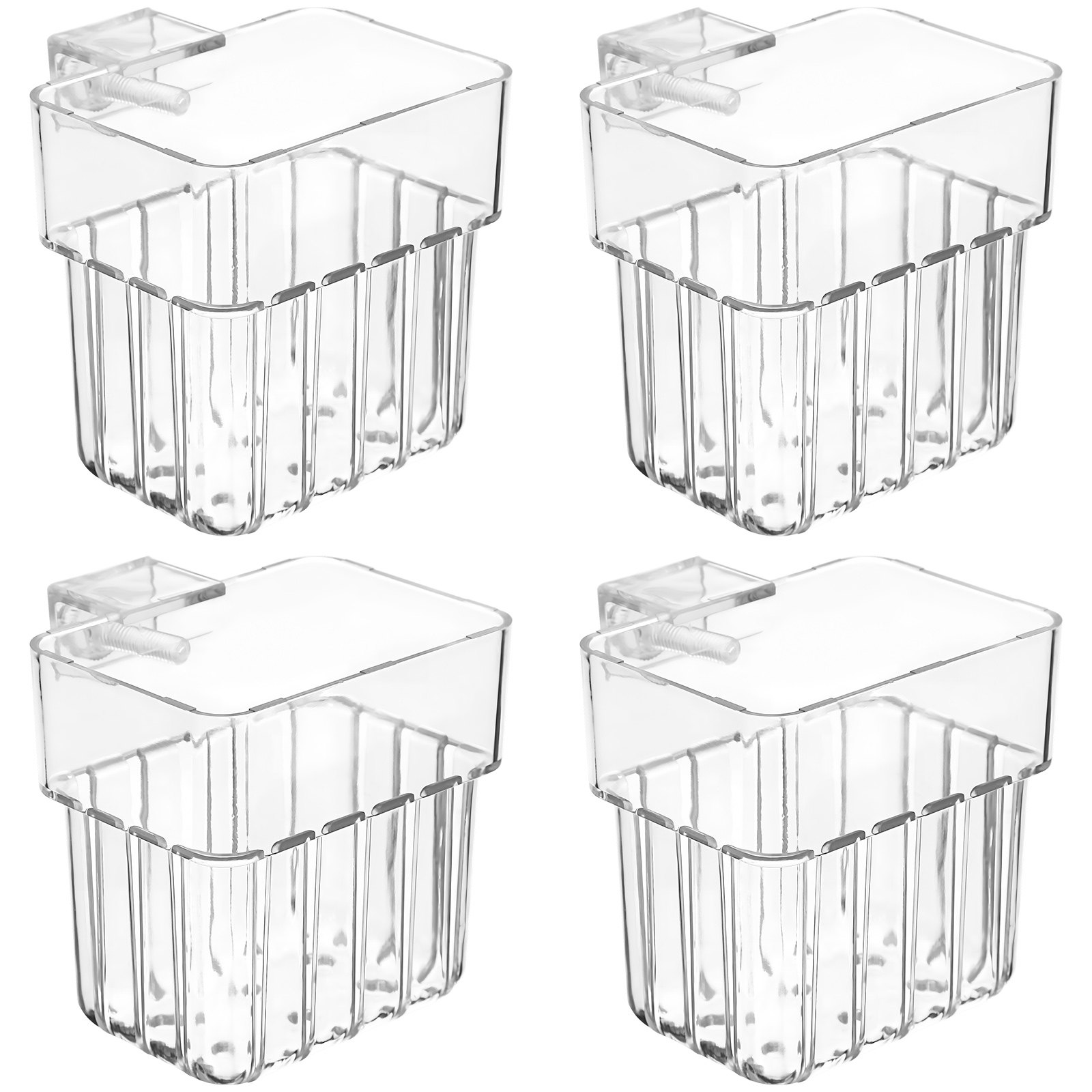 4個入り水槽用植物ホルダー 透明アクリル製 魚タンク用植物カ - Aquarium Planted Setup のレビューと価格