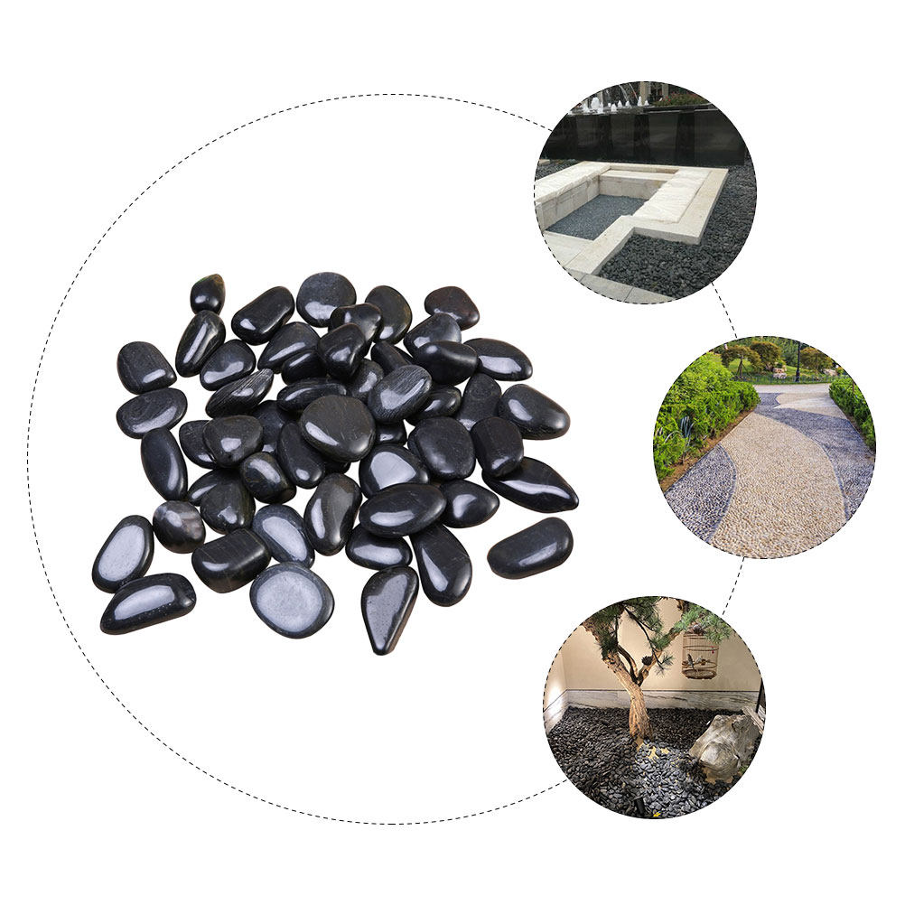 1セット 水槽用小石 天然造景石 黒色植木鉢装飾砂利 魚タン - Aquarium Plant Gravel のレビューと価格