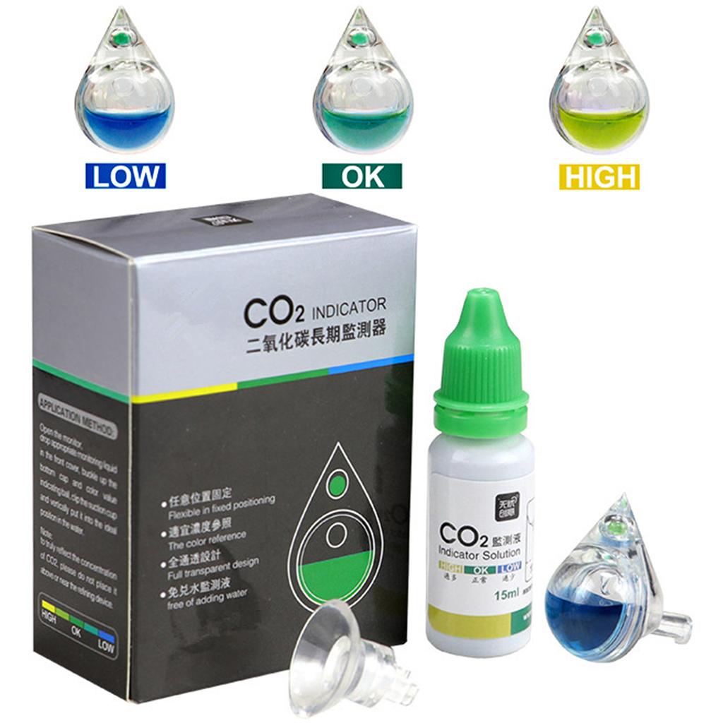 水族館用液体テスト機能付きCO2インジケーターソリューション - Planted Aquarium Ph のレビューと価格