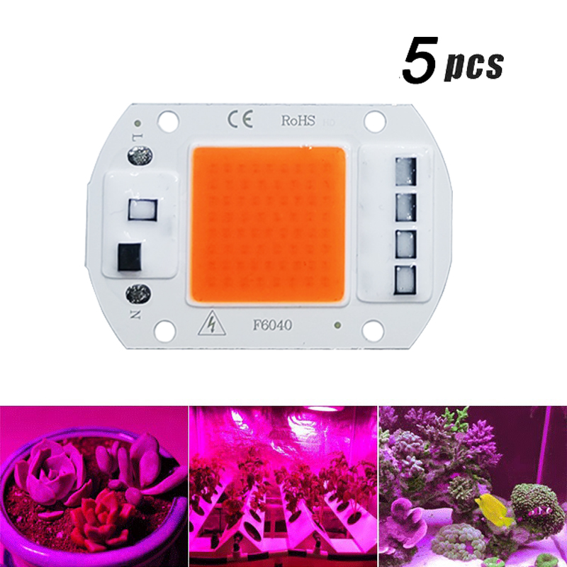 5 個 LED 成長 COB ライトチップフルスペクトル A - Led Planted Tank Light のレビューと価格