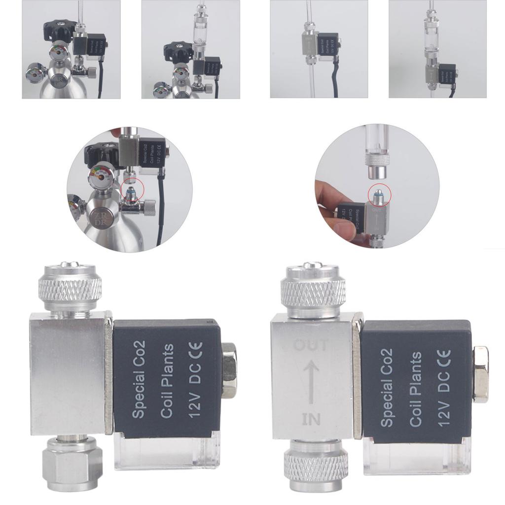 12V Co2発生器システムキット アルミ合金ソレノイドバル - Aquarium Planted Setup のレビューと価格