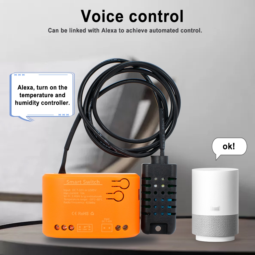 Tuya WiFi 温度湿度センサー外部プローブ付きスマート - Planted Aquarium Temperature のレビューと価格