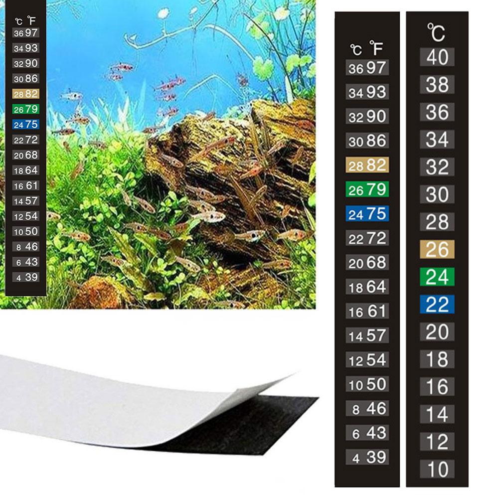 変色温度計 粘着式水槽温度測定 温度測定ツール 魚の温度 水 - Planted Aquarium Temperature のレビューと価格
