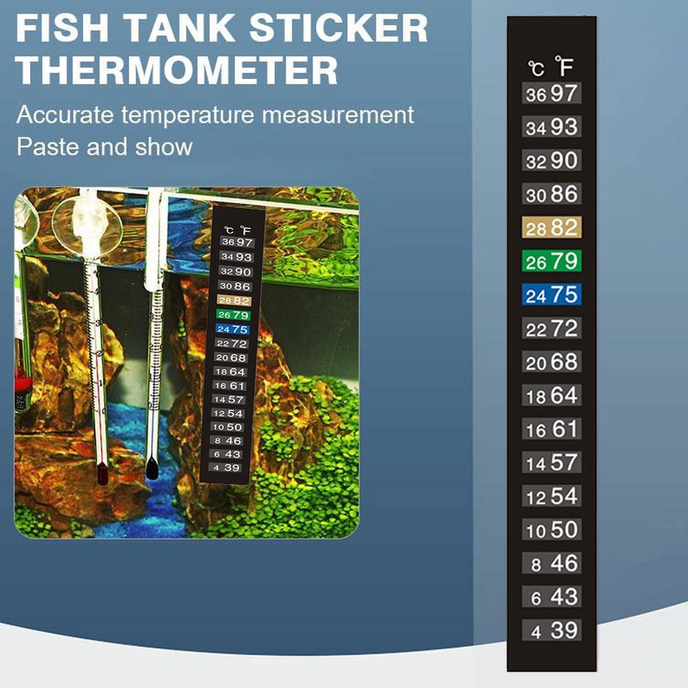 変色温度計 粘着式水槽温度測定 温度測定ツール 魚の温度 水 - Planted Aquarium Temperature のレビューと価格