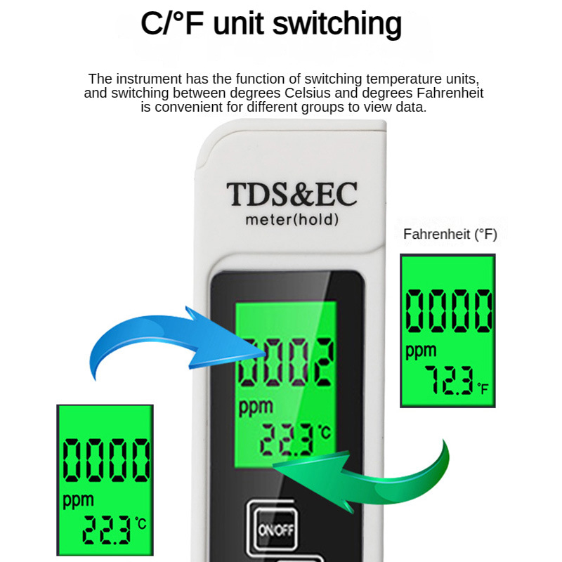 3 in 1 TEMP/TDS/ECメーターテスター デジタ - Planted Aquarium Temperature のレビューと価格