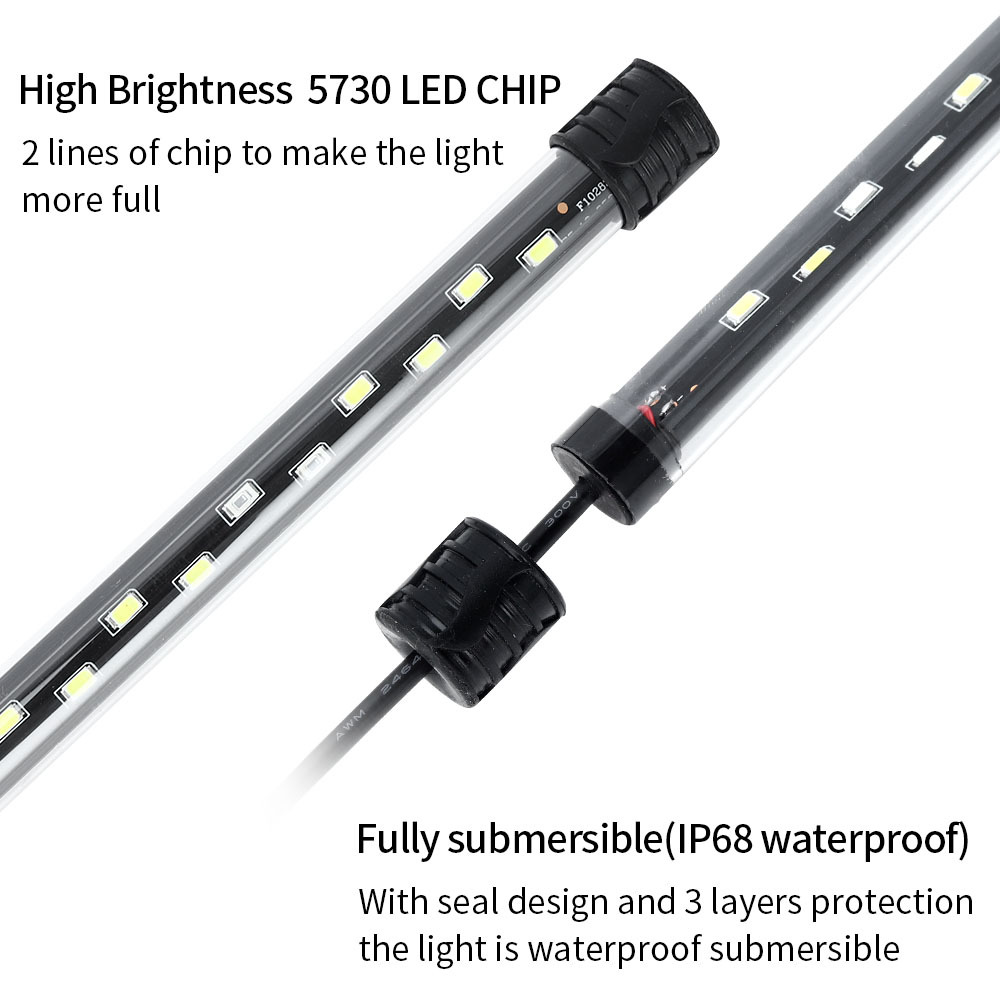 90-260V 水族館ライト LED 防水水槽クリップライト - Led Planted Tank Light のレビューと価格