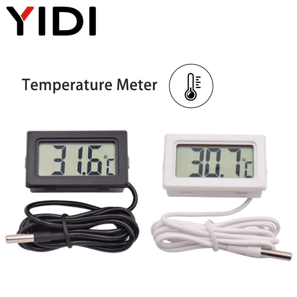 デジタルミニ液晶温度計湿度計ゲージテスタープローブインキュベ - Planted Aquarium Temperature のレビューと価格