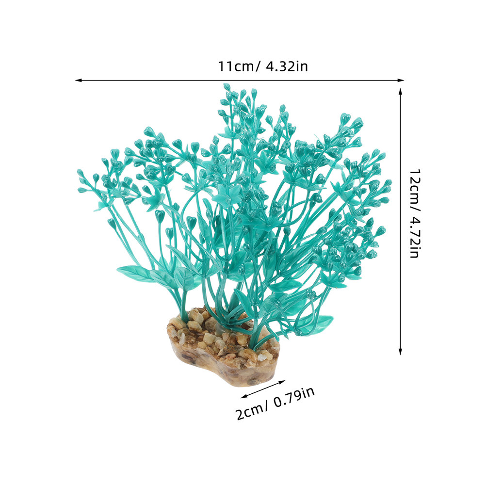 2個入りプラスチック製水槽用植物、リアルな人工水草、魚水槽の - Aquarium Planted Setup のレビューと価格