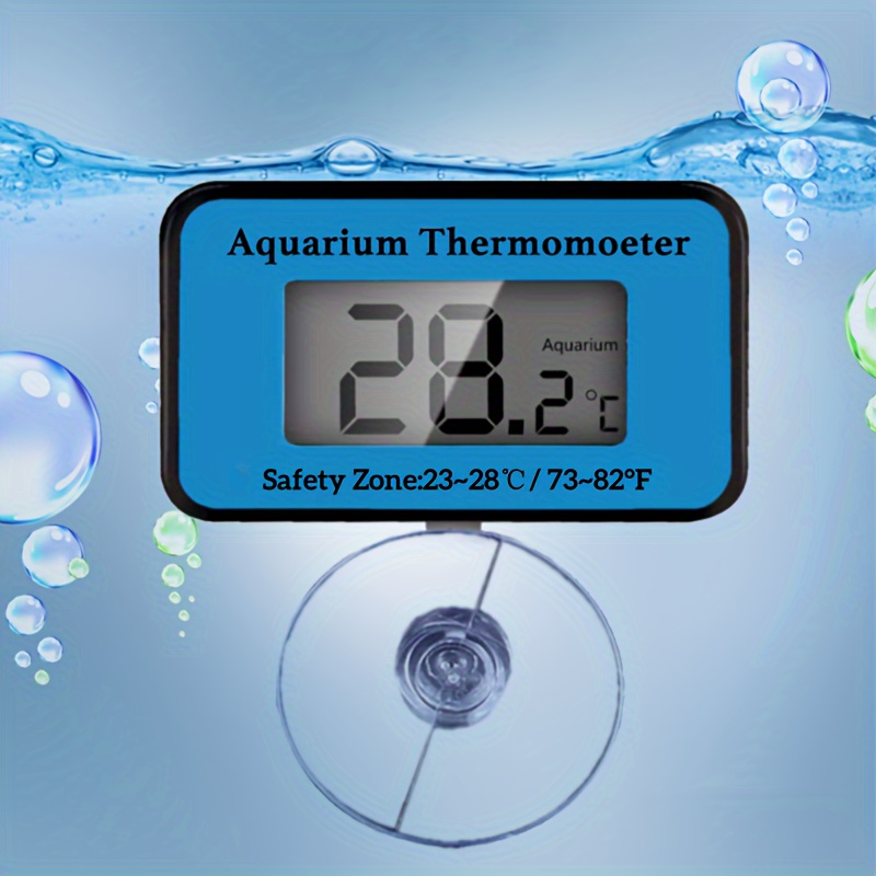 液晶デジタル水族館温度計プローブ吸盤付き水槽水電子温度計防水 - Planted Aquarium Temperature のレビューと価格